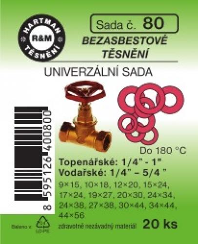 Hartman sada č.  80: sada těs. - universální - bezasbestová - 20 ks
