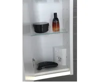 SAPHO BATU galerka 80x71x15cm, 2x LED osvětlení, bílá lesk (7)