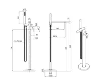SAPHO SEMA vanová baterie s připojením do podlahy, chrom (6)