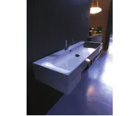 KERASAN CENTO keramické umyvadlo 120x45cm, bílá (3)