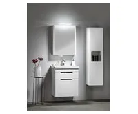 SAPHO LUCIE galerka s LED osvětlením, 55x70x17cm, bílá (1)