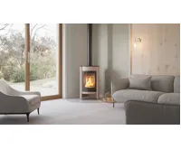 HS Flamingo Krbová kamna MASTERFLAMME ® Medie I, krémová (25)