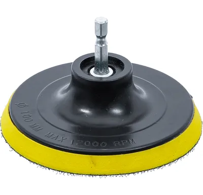 BGS Talíře se suchým zipem,  pro BGS 74367,  pohon vnější šestihran 6,3 mm 1/4",  O 100 mm BS7