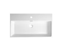 SAPHO AQUATIC umyvadlo, litý mramor, 80x46cm, bílá (1)