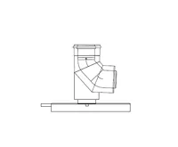 ALMEVA LIK pateční koleno 87° s kotvením - 60/100 ALMEVA LIK pateční koleno 87° s kotvením - 60/100