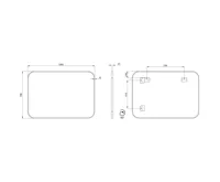 SAPHO AROWANA zrcadlo v rámu 100x70cm, černá mat (7)