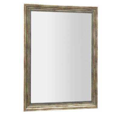 SAPHO DEGAS zrcadlo v dřevěném rámu 716x916mm, černá/starobronz