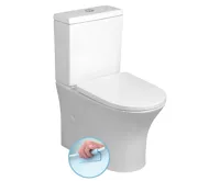 BRUCKNER LEON WC kombi, Rimless, spodní/zadní odpad, bílá BRUCKNER LEON WC kombi, Rimless, spodní/zadní odpad, bílá