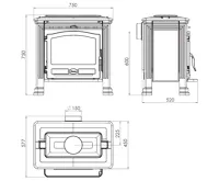 PLAMEN Litinová krbová kamna TENA N (13)