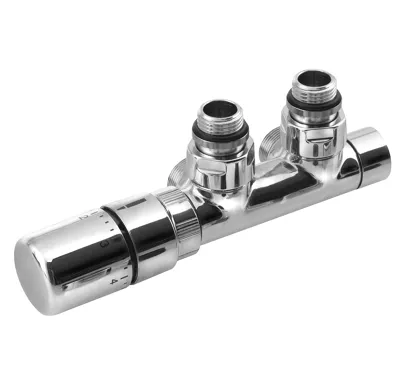 SAPHO TWIN připojovací sada ventilů termostatická pro středové připojení, levá, chrom