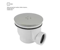 Čtvercová sprchová vanička, 90x90x3 cm, bez nožiček, litý mramor (3)