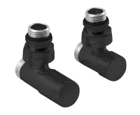 SAPHO COMPACT BLACK připojovací sada ruční rohová, černá mat