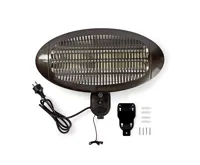 Ohřívač terasy | 2000 W | 3 Nastavení Teploty | Na zeď | IP34 | Černá (11)