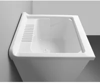 AQUALINE Výlevka na skříňku 45x50cm, plast bílá (7)