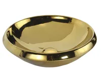 CREAVIT MINIMAL umyvadlo na desku kulaté, průměr 45cm, zlatá CREAVIT MINIMAL umyvadlo na desku kulaté, průměr 45cm, zlatá