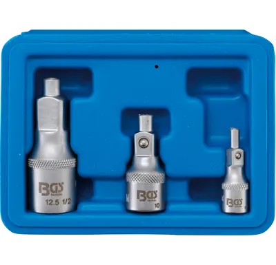 BGS Prodloužení 1/4",3/8",1/2" s magnetem,sada 3 díly