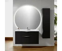 SAPHO DARA CUT zrcadlo s LED podsvícením 20W, ø 100x90cm, topná fólie (3)