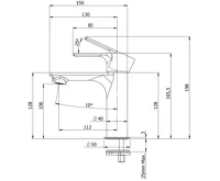 SAPHO PAX stojánková umyvadlová baterie, bílá mat (2)