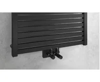 AQUALINE TONDI otopné těleso rovné 600x1690 mm, středové připojení, černá mat (6)