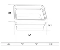 BGS Sada magnetických misek,  silikon,  skládací,  115 x 115 x 50 mm,  4dílná BS74502 (3)