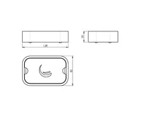 GEDY NINFEA mýdlenka na postavení, černá/bambus (4)