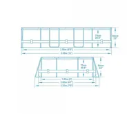 Bestway Bazén Power Steel Frame 3,05 x 2 x 0,84 m - 5614A (2)