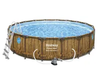 Bestway Bazén Power Steel Wood Swim Vista 5,49 x 1,22 m - 56977