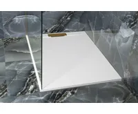 POLYSAN KAZUKO sprchová vanička z litého mramoru, obdélník 120x90cm, bílá (4)