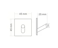 SAPHO Samolepící háček, černá mat (2)