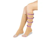 Wellife Kompresní punčochy FIT se zipem S-M tělové