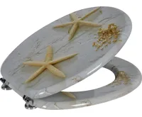 AQUALINE FUNNY WC sedátko s potiskem mořská hvězda, bílá AQUALINE FUNNY WC sedátko s potiskem mořská hvězda, bílá