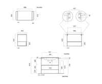 GSI PURA konstrukce pod umyvadlo 102,6x46cm, černá mat/ořech (5)