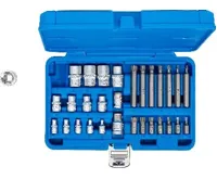 BGS Bity T-profil, hlavice E-profil 1/4" + 3/8", 30 dílů (3)