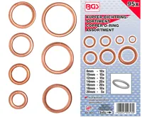 BGS O-kroužky,  Copper, O 6 - 20 mm, 95 kusů
