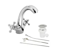 RETRO VICTORIE-baterie umyvadlová stojánková s výpustí