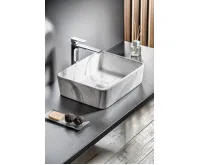 SAPHO DALMA keramické umyvadlo na desku, 48x38cm, carrara (8)