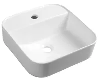 SAPHO MOLVENO keramické umyvadlo na desku, 39,5x39,5cm, bílá