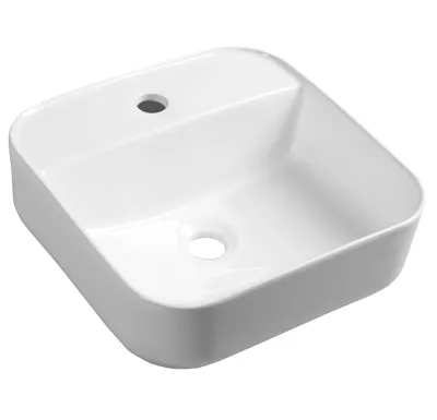 SAPHO MOLVENO keramické umyvadlo na desku, 39,5x39,5cm, bílá