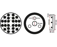 BGS Podložka gumová,  pro zvedací plošiny, O 120 mm (1)
