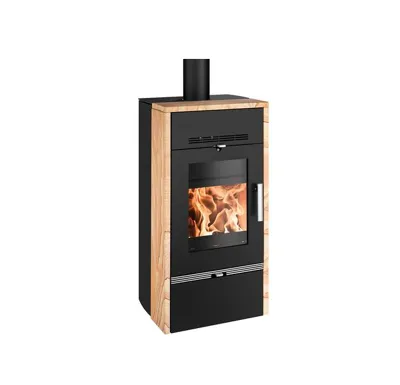 Haas+Sohn Farum TV Krbová kamna s výměníkem 11,1kW-černá, woodstone prestige +koš ZDARMA