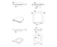 KERASAN FLO WC sedátko, SLIM, Soft Close, bílá (6)