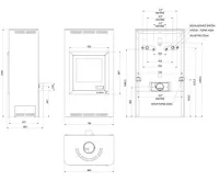 HS Flamingo Krbová kamna AQUAFLAM ® 17 s výměníkem - černá, automatická regulace (7)