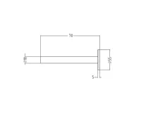 SAPHO Set krycích rozet, chrom (2)