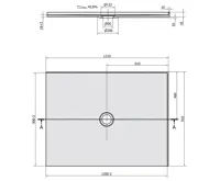 POLYSAN MIRAI sprchová vanička z litého mramoru, obdélník 120x90x1,8cm, pravá, bílá (9)
