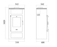 HS Flamingo Invicta BALDER šedá 6187-00 Krbová kamna (1)