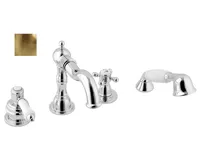 SAPHO VIENNA čtyřprvková baterie na okraj vany s retro hubicí, bronz SAPHO VIENNA čtyřprvková baterie na okraj vany s retro hubicí, bronz