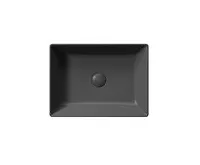 GSI KUBE X keramické umyvadlo na desku, 50x37cm, černá mat (1)