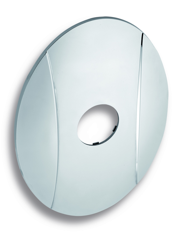 Novaservis kryt podomítkového boxu oval chrom - kryt0050a,0