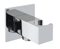 SAPHO Držák sprchy hranatý, pevný, s vyústěním, chrom SAPHO Držák sprchy hranatý, pevný, s vyústěním, chrom