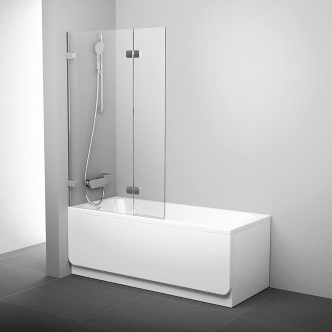 Ravak vanová zástěna bvs2-100 l chrome+transparent
